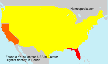 Surname Yatsui in USA Surname Yatsui in USA