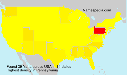 Surname Yatta in USA Surname Yatta in USA