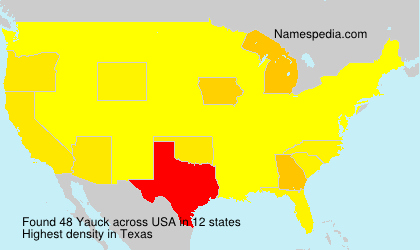 Surname Yauck in USA Surname Yauck in USA