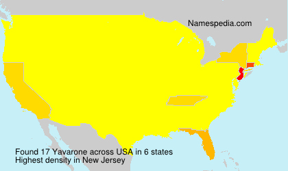 Surname Yavarone in USA Surname Yavarone in USA