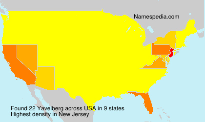 Surname Yavelberg in USA Surname Yavelberg in USA