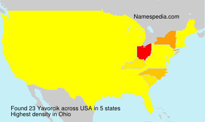 Surname Yavorcik in USA Surname Yavorcik in USA