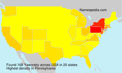 Surname Yaworsky in USA Surname Yaworsky in USA