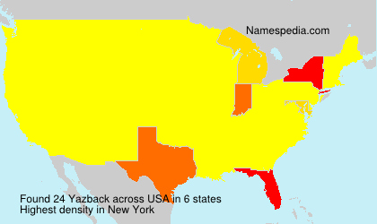 Surname Yazback in USA Surname Yazback in USA