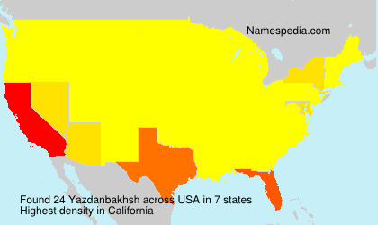Surname Yazdanbakhsh in USA Surname Yazdanbakhsh in USA