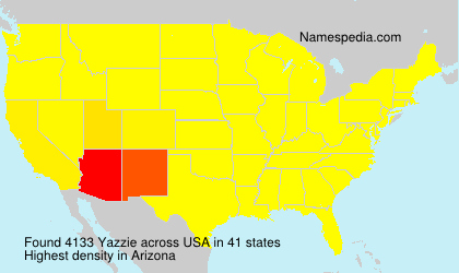 Surname Yazzie in USA Surname Yazzie in USA