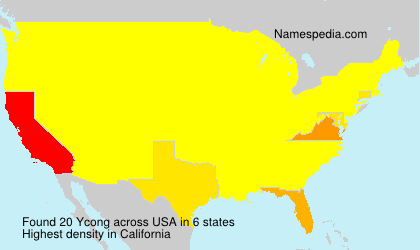 Surname Ycong in USA Surname Ycong in USA
