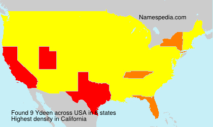 Surname Ydeen in USA Surname Ydeen in USA