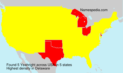 Surname Yeahright in USA Surname Yeahright in USA