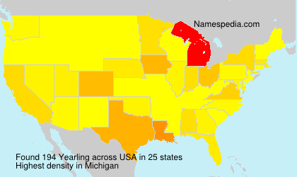 Surname Yearling in USA Surname Yearling in USA