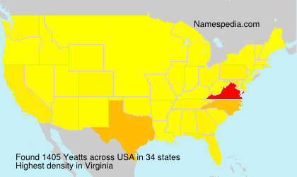 Surname Yeatts in USA Surname Yeatts in USA