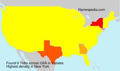 Surname Yebo in USA Surname Yebo in USA