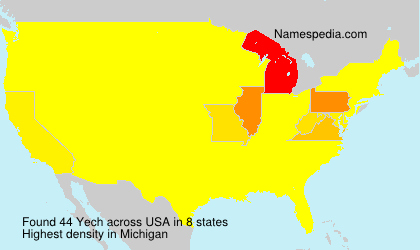 Surname Yech in USA Surname Yech in USA
