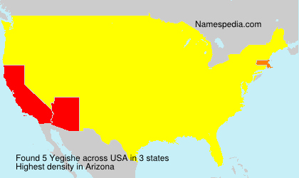 Surname Yegishe in USA Surname Yegishe in USA