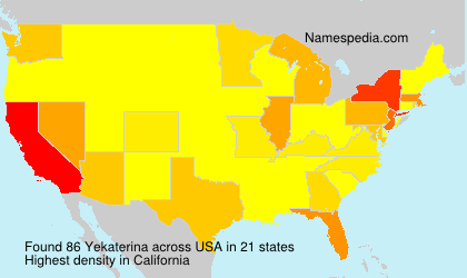 Surname Yekaterina in USA Surname Yekaterina in USA