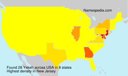 Surname Yekeh in USA Surname Yekeh in USA