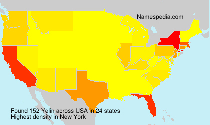 Familiennamen Yelin - USA