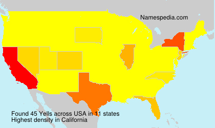 Surname Yells in USA Surname Yells in USA