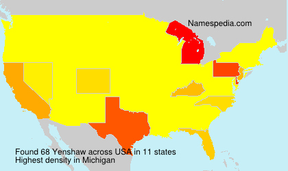 Surname Yenshaw in USA Surname Yenshaw in USA