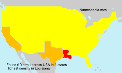Surname Yerrou in USA Surname Yerrou in USA