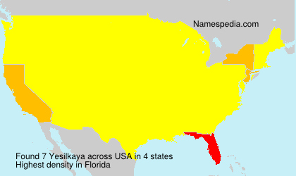 Surname Yesilkaya in USA Surname Yesilkaya in USA