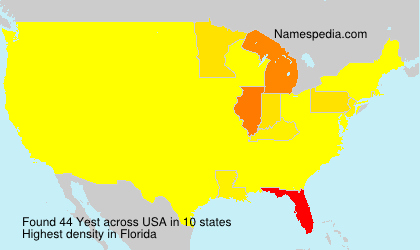 Surname Yest in USA Surname Yest in USA