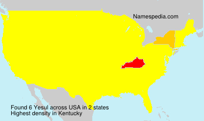 Surname Yesul in USA Surname Yesul in USA