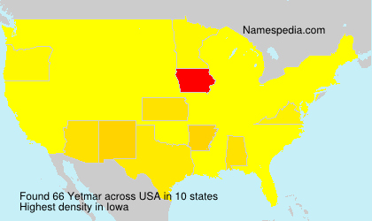 Surname Yetmar in USA Surname Yetmar in USA