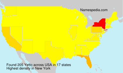 Surname Yetto in USA Surname Yetto in USA