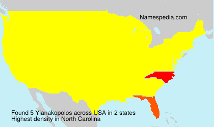 Surname Yianakopolos in USA