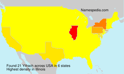 Surname Yifrach in USA