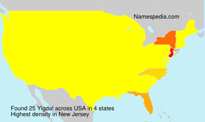 Surname Yigdal in USA