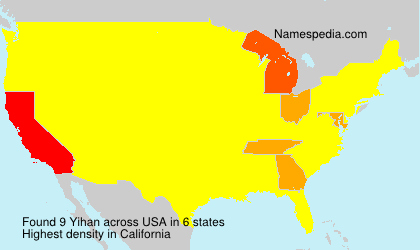 Surname Yihan in USA