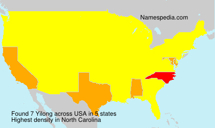 Surname Yilong in USA Surname Yilong in USA