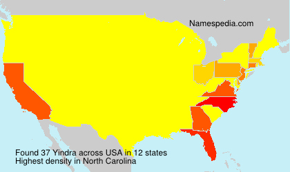 Surname Yindra in USA Surname Yindra in USA