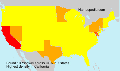 Surname Yingwei in USA Surname Yingwei in USA