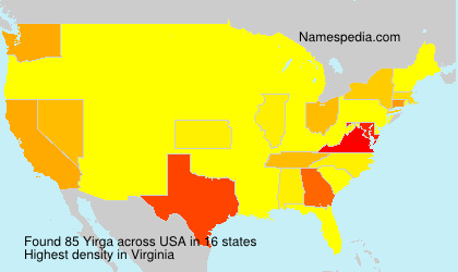 Surname Yirga in USA