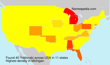 Surname Yoblonski in USA Surname Yoblonski in USA