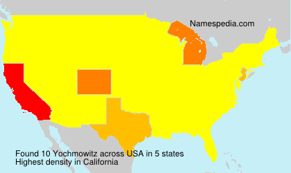 Surname Yochmowitz in USA Surname Yochmowitz in USA