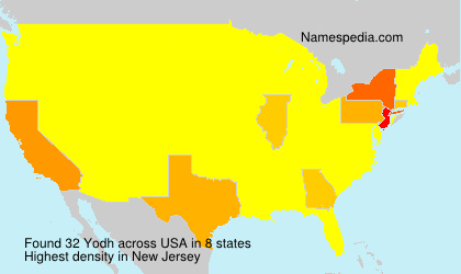 Surname Yodh in USA Surname Yodh in USA