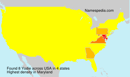 Surname Yodie in USA Surname Yodie in USA