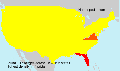 Surname Yoerges in USA Surname Yoerges in USA