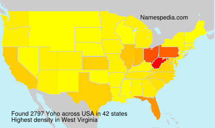 Surname Yoho in USA Surname Yoho in USA