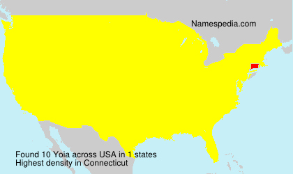 Surname Yoia in USA Surname Yoia in USA