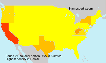 Surname Yokochi in USA Surname Yokochi in USA