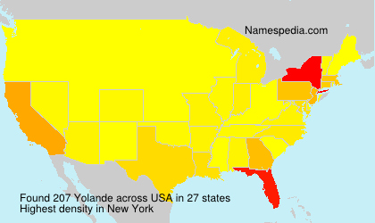 Surname Yolande in USA Surname Yolande in USA