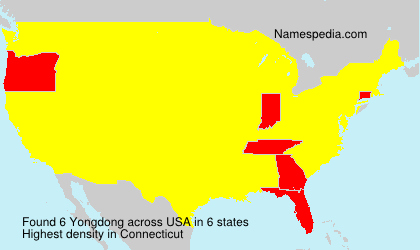 Surname Yongdong in USA Surname Yongdong in USA