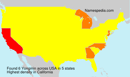 Surname Yongmin in USA Surname Yongmin in USA