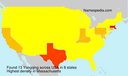 Surname Yongqing in USA Surname Yongqing in USA