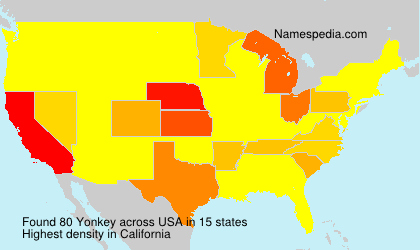 Surname Yonkey in USA Surname Yonkey in USA